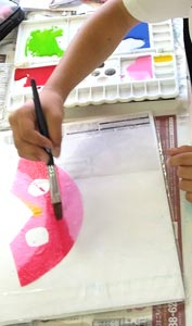 着せ替え紙人形の洋服作り1