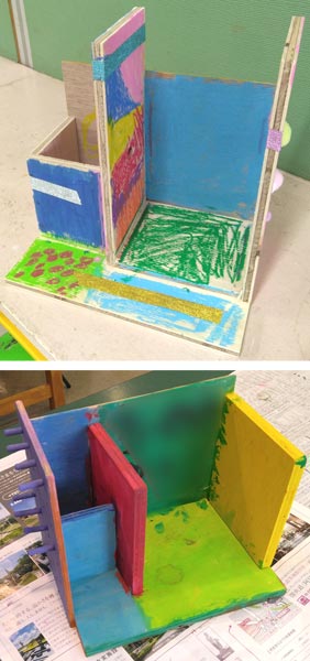 本棚とペン立てセットの完成作品画像2