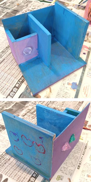 本棚とペン立てセットの完成作品画像3