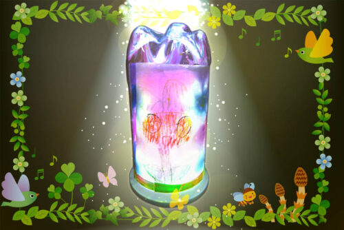 ペットボトルで作るオリジナルランプの画像