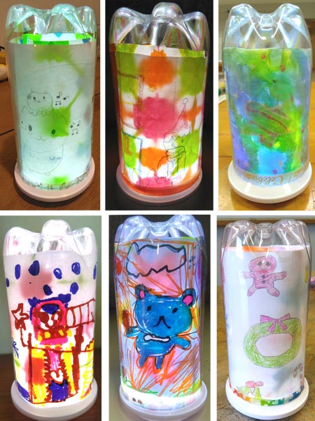 ペットボトルで作るオリジナルランプ 制作画像1